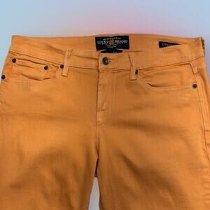 LUCKY BRAND Women’s 8 Orange SWEET ‘N CROP Jeans